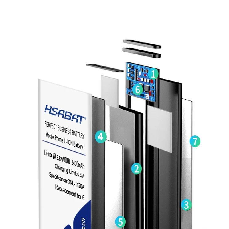 HSABAT Топ бренд 100% новый 3400mAh аккумулятор для iPhone 6 6G батарея iPhone6 4 7 'Ɗ дюймов