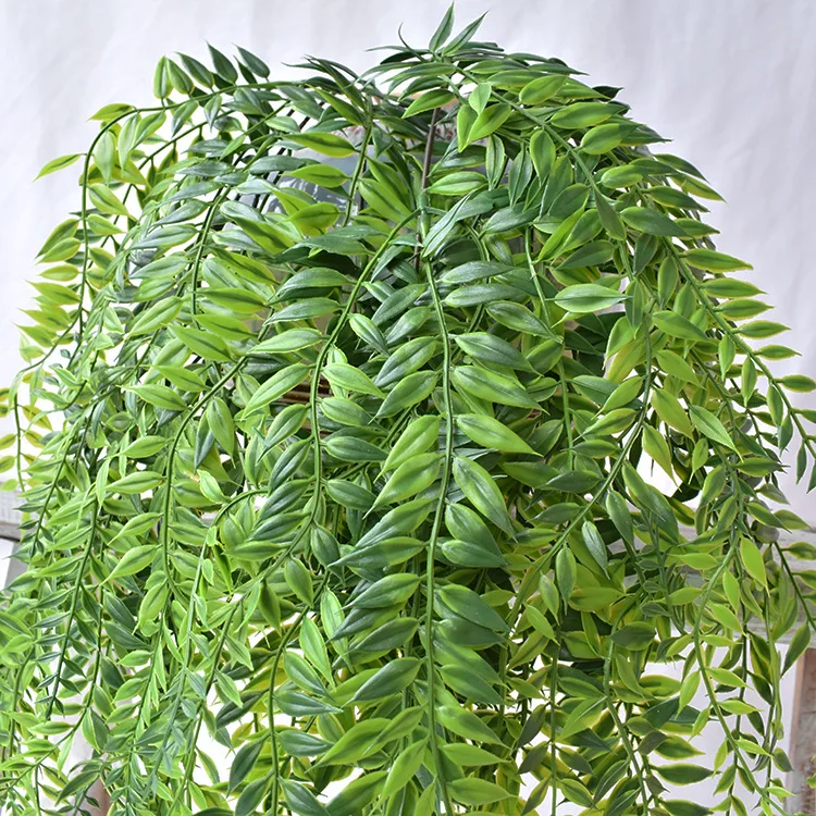 1 шт. 70 см 3-вилка настенная пластиковая бамбуковая трава Виноградная поддельная