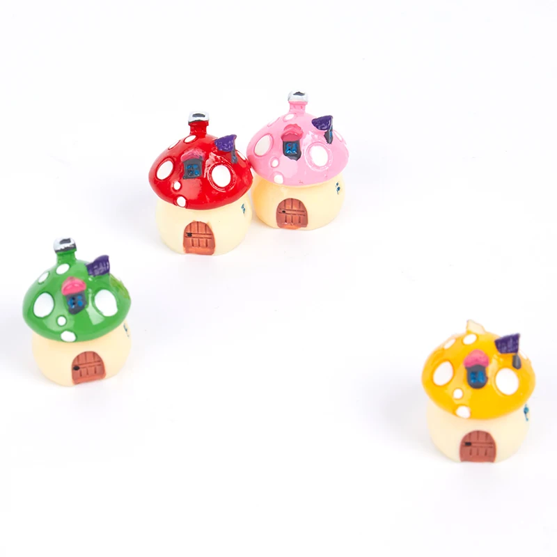 

DIY Resin Fairy Garden Craft Decoration Miniature Micro Gnome Terrarium Mediterranean House Mushroom Castle Gift 1.4*2cm