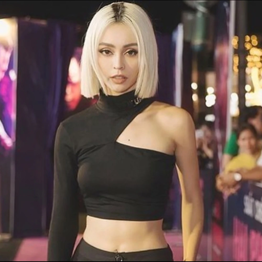 Женский светоотражающий топ на одно плечо Повседневная хлопковая футболка