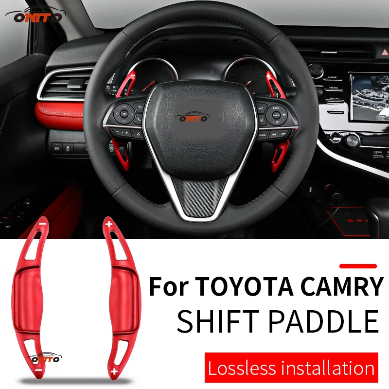 

Red/blue/black/silvery Car Accessory 2pcs/set Car Steering Wheel Shift Paddle Extension Shifter Fit for Camry 2018-2019