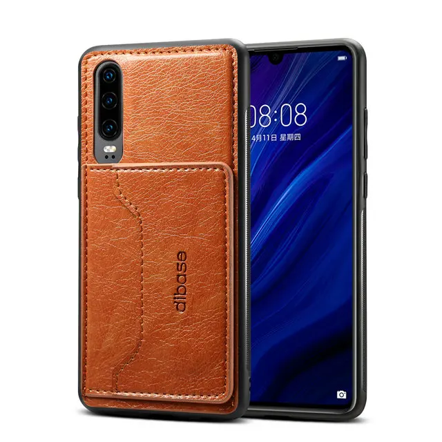 Коричневый Слот для карт для Coque samsung A50 чехол Роскошный кошелек-держатель телефона Etui для samsung Galaxy A50 чехол A 50 противоударный чехол - Цвет: Коричневый