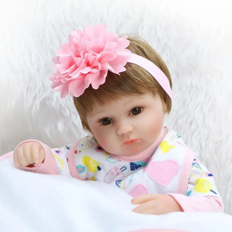 42 см 18 дюймов Reborn Baby кукла и одежды силиконовая реборн детские игрушки куклы