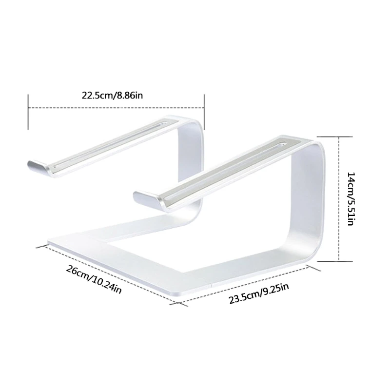 

Aluminum Alloy Notebook Holder Stand 10-17'' Notebook Laptop Stand Silver,Black