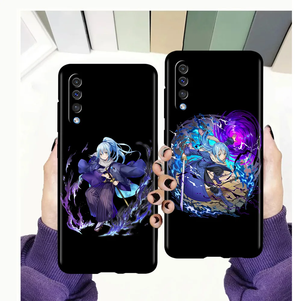 

A51 Case for Samsung Galaxy A12 A70 A50 A52 A40 A20s A30 A10s A20e A10 A22 A72 A32 5G A02s Soft Cover Demon Slime Rimuru Tempest
