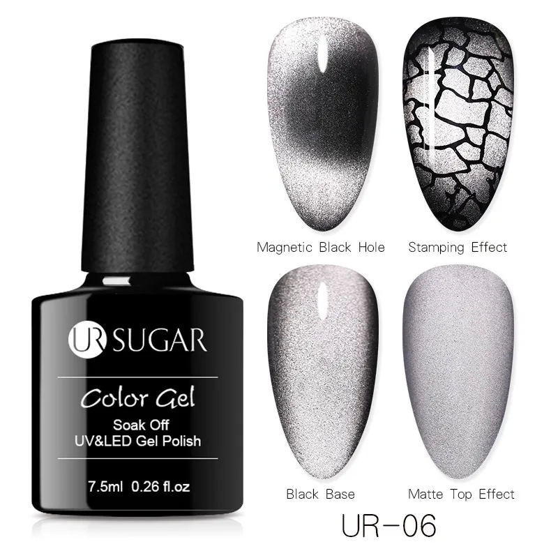 Ur Sugar 7,5 мл 9D Магнитный Гель-лак Хамелеон фиолетового цвета золота блестящие замачивающиеся УФ светодиодный Гель-лак дизайн ногтей гель - Цвет: magic box6