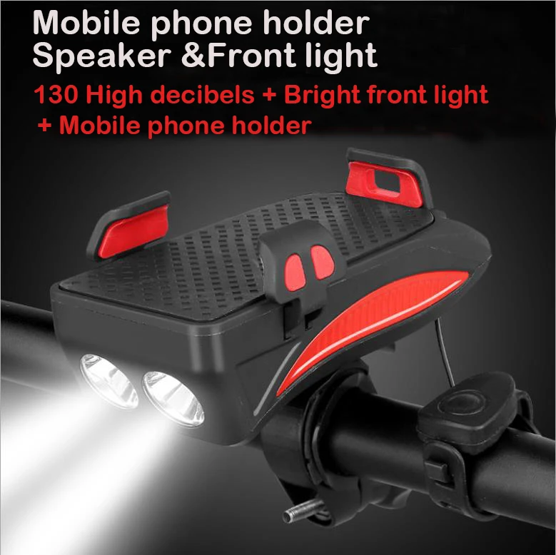 Велосипедный светильник с роговым сигналом водонепроницаемый USB Перезаряжаемый
