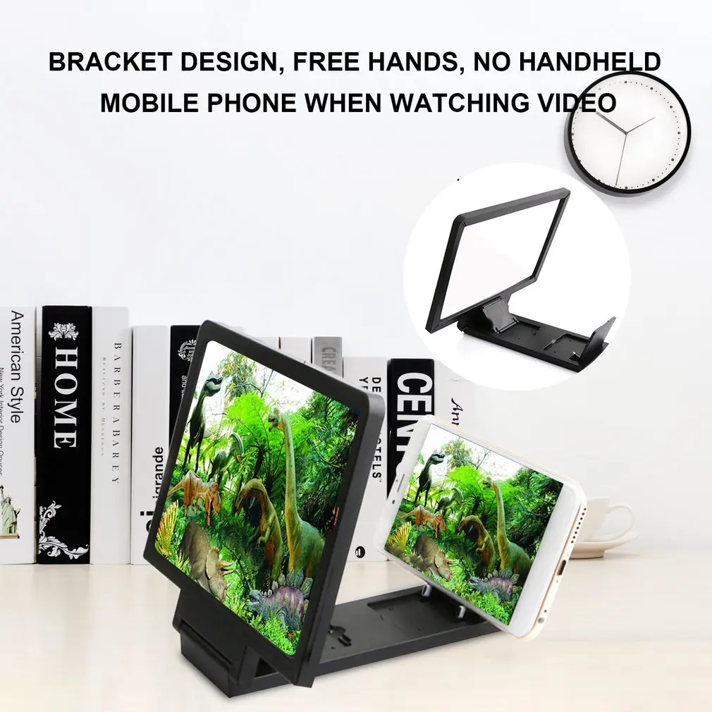 Экран Magnif 3D Movie усилитель 3X Zoom Увеличенный экран телефона видео излучения глаз