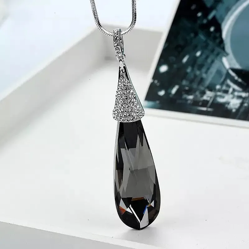 Meyfflin, длинное ожерелье для женщин, винтажное, серебряное, геометрическое, Круглый чокер, ожерелье s& Кулоны, модная цепочка на свитер, ювелирное изделие
