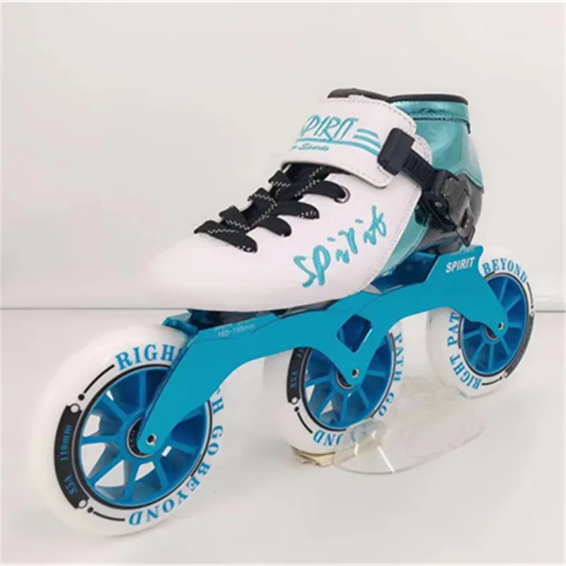 Углеродное волокно встроенные скоростные коньки Patines 3 4 колеса профессиональная гоночная обувь для марафона асфальта наземного дорожного катания 85A30-45