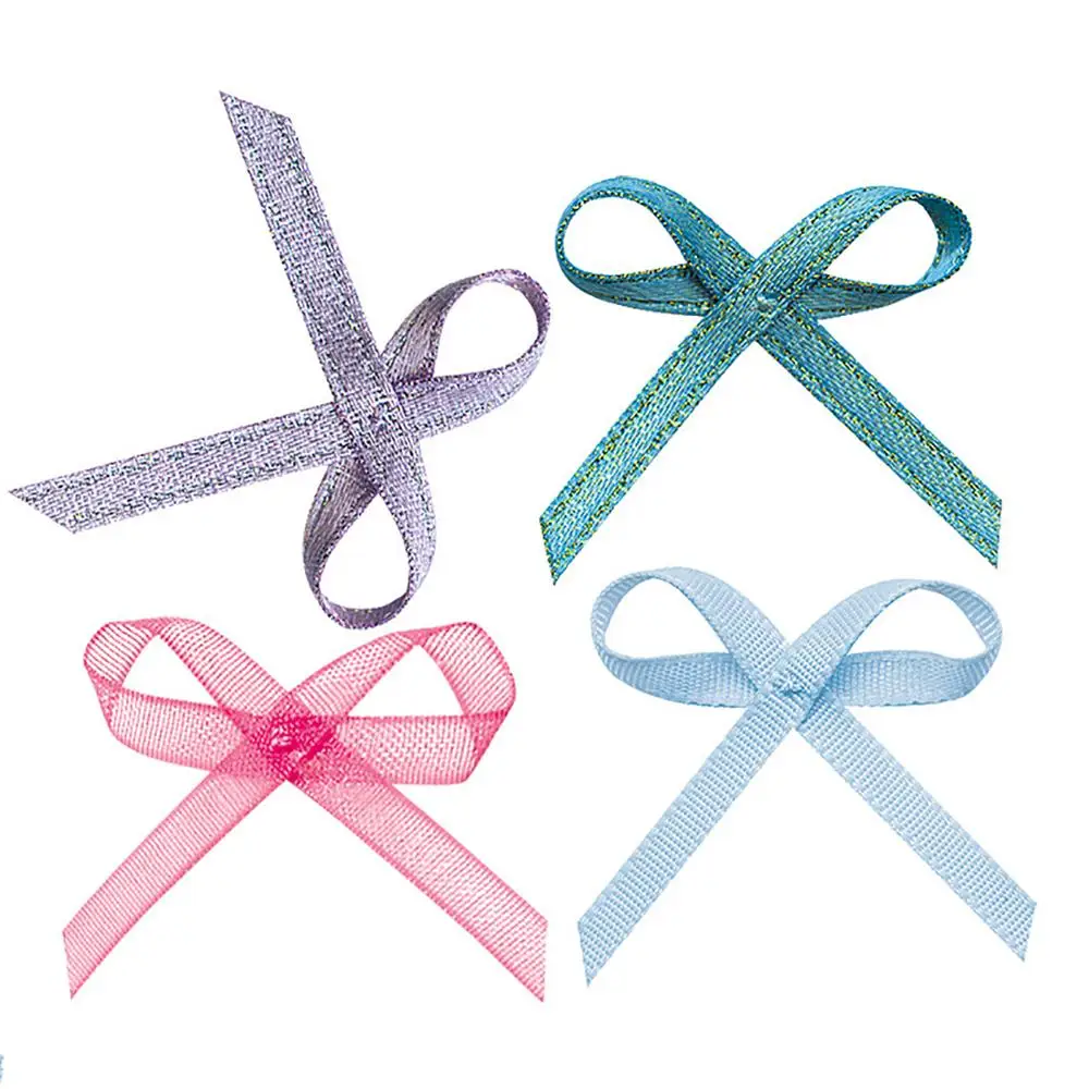 

30mm Satin Ribbon Bow Appliques Fabric Flower Wedding Bowknots DIY Crafts Sewing Headwear Scrapbooking Handmade Accessory
