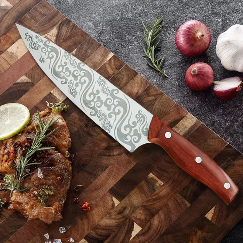 8-дюймовый японский шеф-повар нож для тонкой нарезки Филейный Нож рыбы из