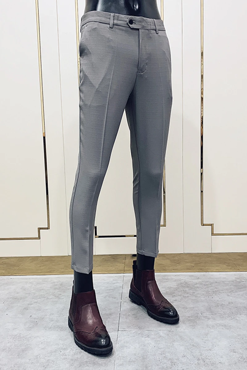 

Summer Classic 2021 Mens Dress Pants Business Formal Suit Pants for Men Casual Slim Fit Office Social Trousers Costume Homme