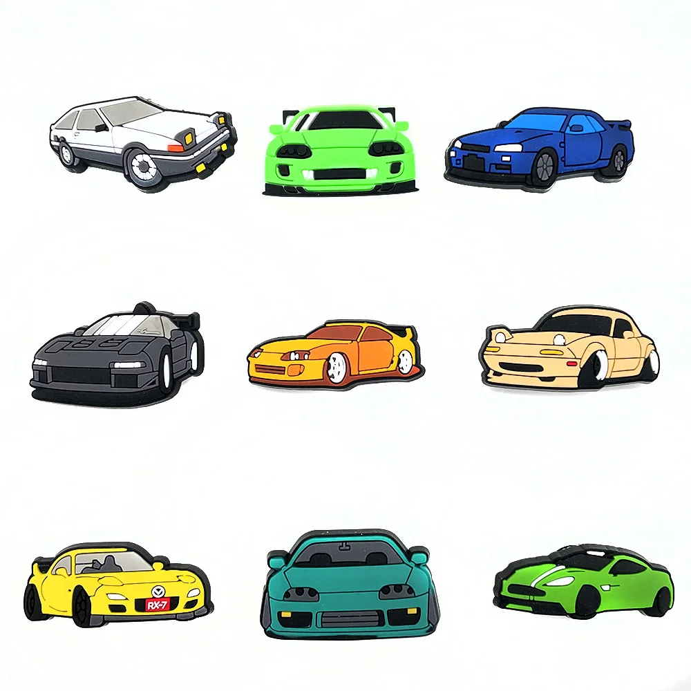 Лидер продаж 1 шт. крутой спортивный автомобиль JDM подвески для обуви из ПВХ