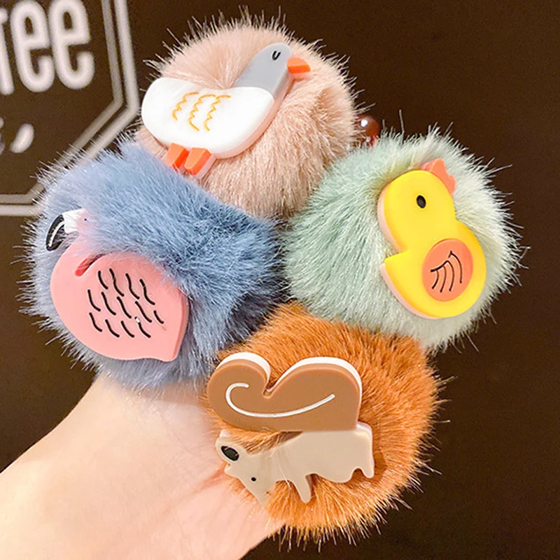 Резинка для волос с милыми мультяшными животными резинка девочек повязка