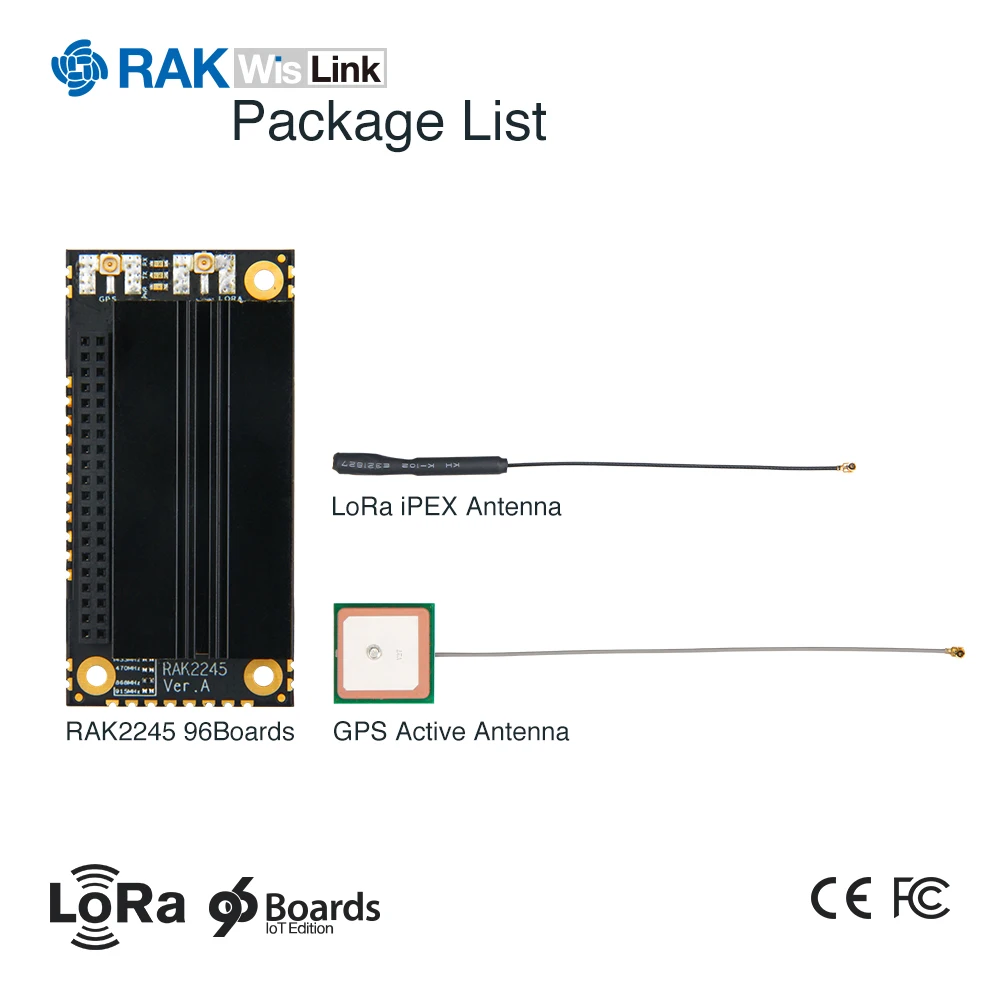 WisLink LoRa плата LoRawan Gateway модуль концентратора на основе SX1301 с GPS iPEX антенной RAK2245 96Board