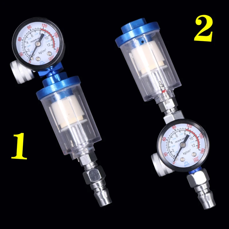 

LUCHSHIY Spray Gun Air Regulator Gauge In-line Water Trap Filter Adapter Pneumatic Tools Accessories For Airbrush 0-0.7 mpa