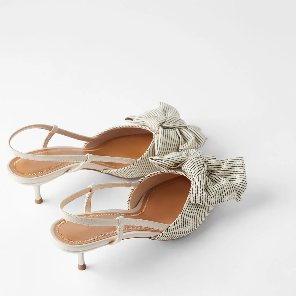 

Брендовые туфли-лодочки на высоком каблуке с острым носком, Женская обувь в африканском стиле, на шнуровке, 2021 полосатые цвета, с шипами, мод...