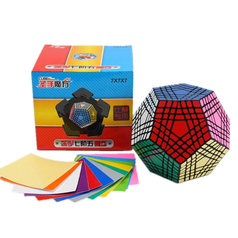 ShengShou Teraminx 7x7 магический куб Shengshou WuMoFang 7x7x7 Megaminx Dodecahedron Профессиональный пазл