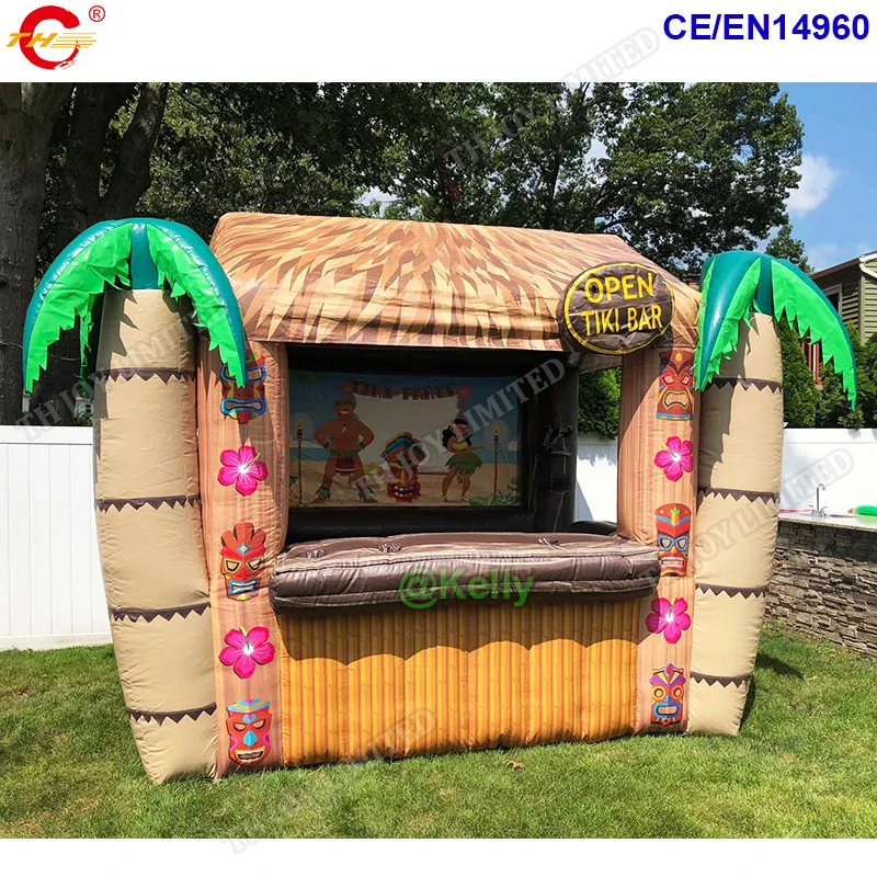 На заказ Дешевые Портативные Надувные тики хижина бар для летнего пляжа открытый
