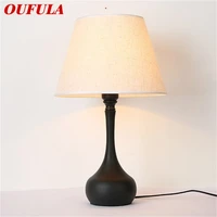 oufula table lights modern led simple design desk lamps decorative for home bedroom