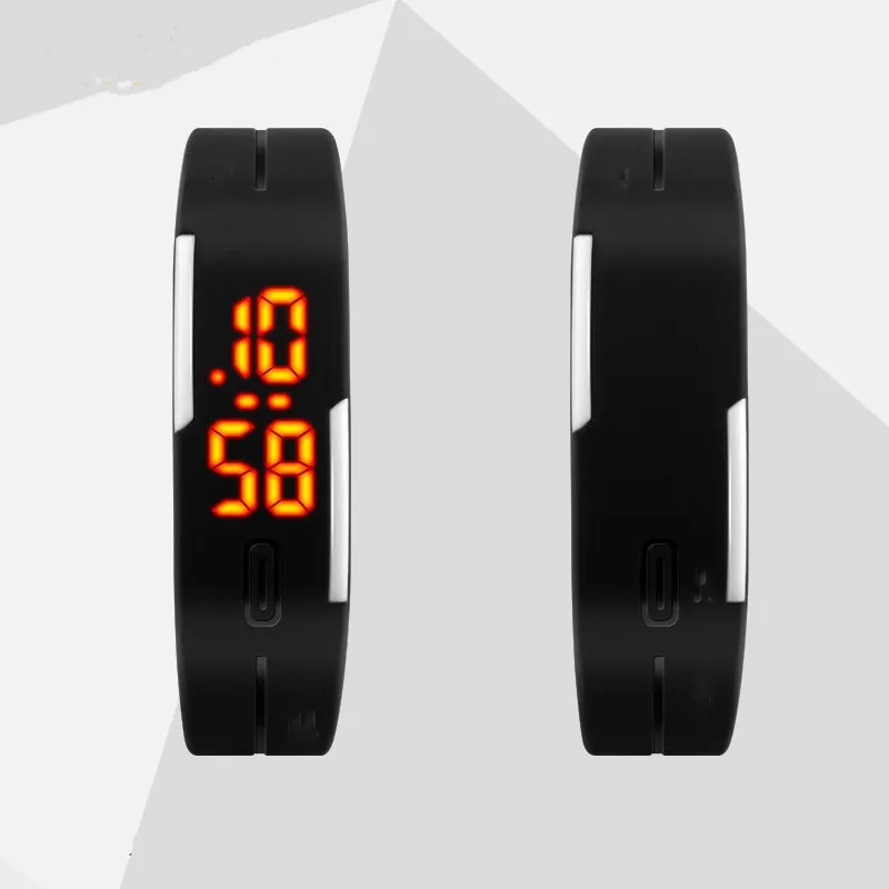 Светодиодный цифровые часы электронные наручные корейские влюбленные мужские и