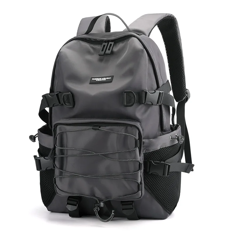 

Casual Men Backpack School Teenager Boys Cool Young Bagpack Large Capacity Nylon Backbag Male Mens Bookbag