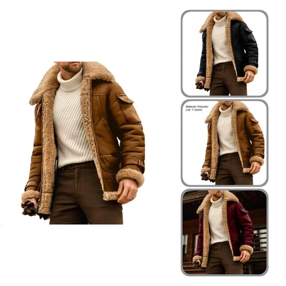 

Male Jacket Fashion Casual Lapel Keep Warming All Match Jacket for Outdoor Winter Coat Winter Jacket