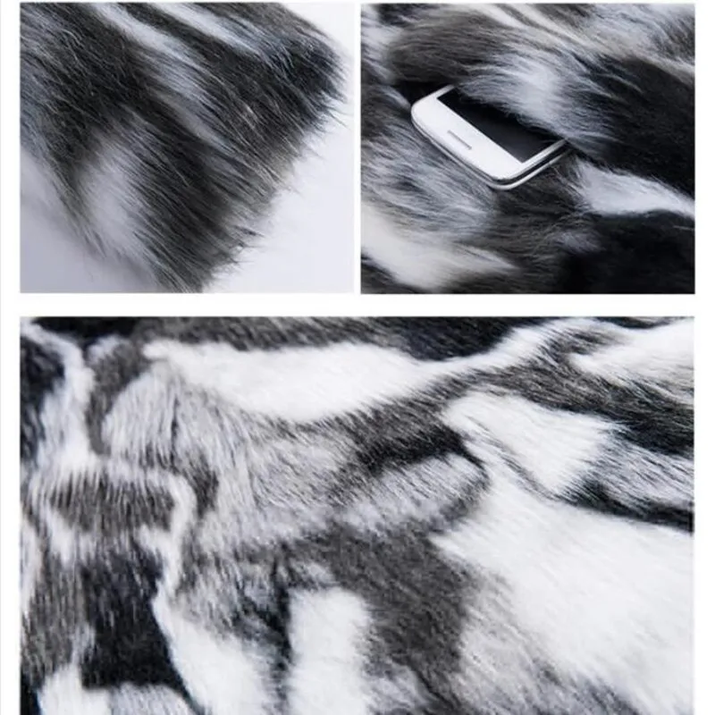 

Winter Male Fur Overcoat Mens Fur Coats With Hood Parka Oversized Men Overcoat Warm Faux Fur Jacket