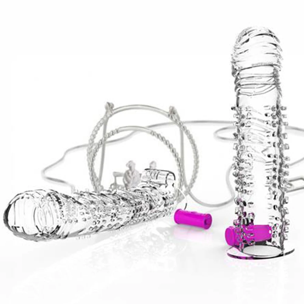 Penile Sleeve Vibrator Increases Dildo Thickening Erotic Products Delayed Ejaculation Vibration Cock Ring Sex Toys for Couple | Красота и