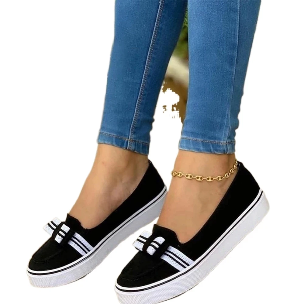 Women's shoes 2021 summer new style ladies British style large size round head solid color daily low cut autumn loafers