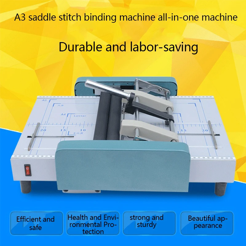 Electric Folding Machine Financial Voucher Book Binding Machine Knife Type ZY1 Saddle Stitch Binding Machine images - 6