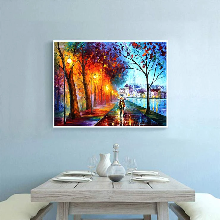 3D Diamond Painting Men And Women True Love Street Canvas Oil Yarn Dyed Household Decoration DIY Mosaic Embroidery | Дом и сад