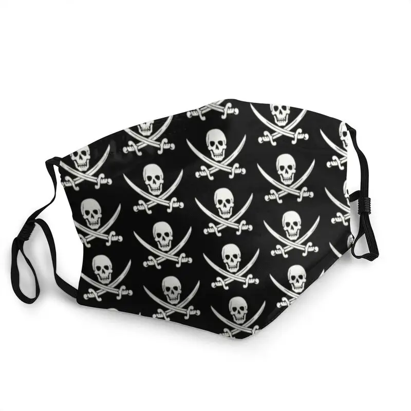 

Jolly Roger Mask Washable Adult Pirate Skull Mouth Face Mask Anti Haze Dust Protection Cover Respirator Muffle