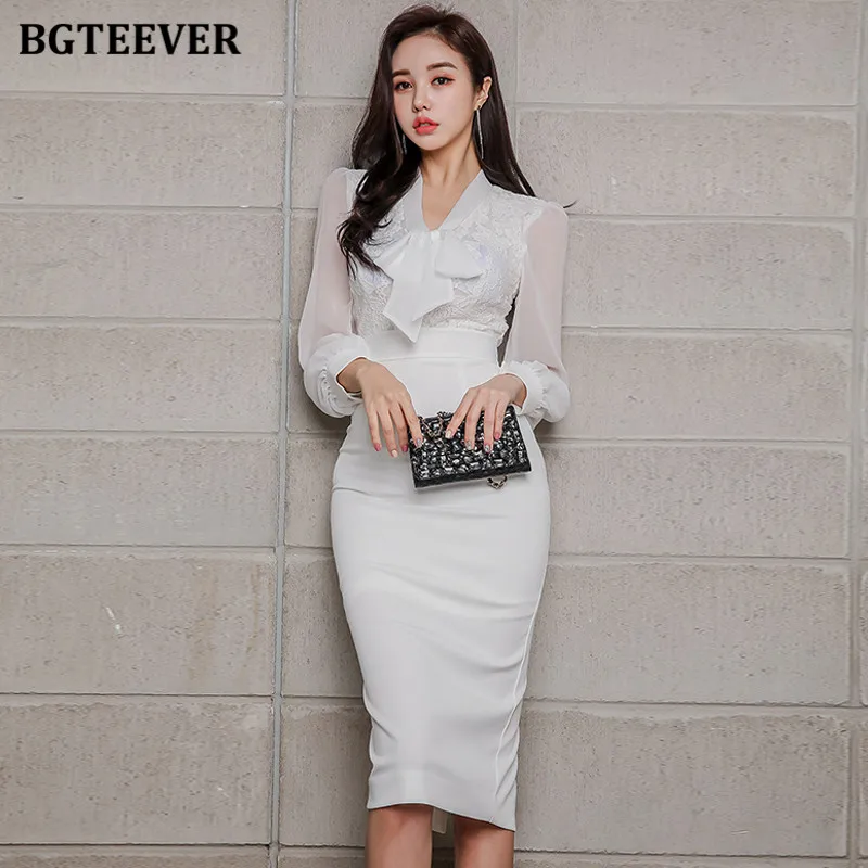 Женское платье карандаш средней длины элегантное весеннее в стиле пэчворк с