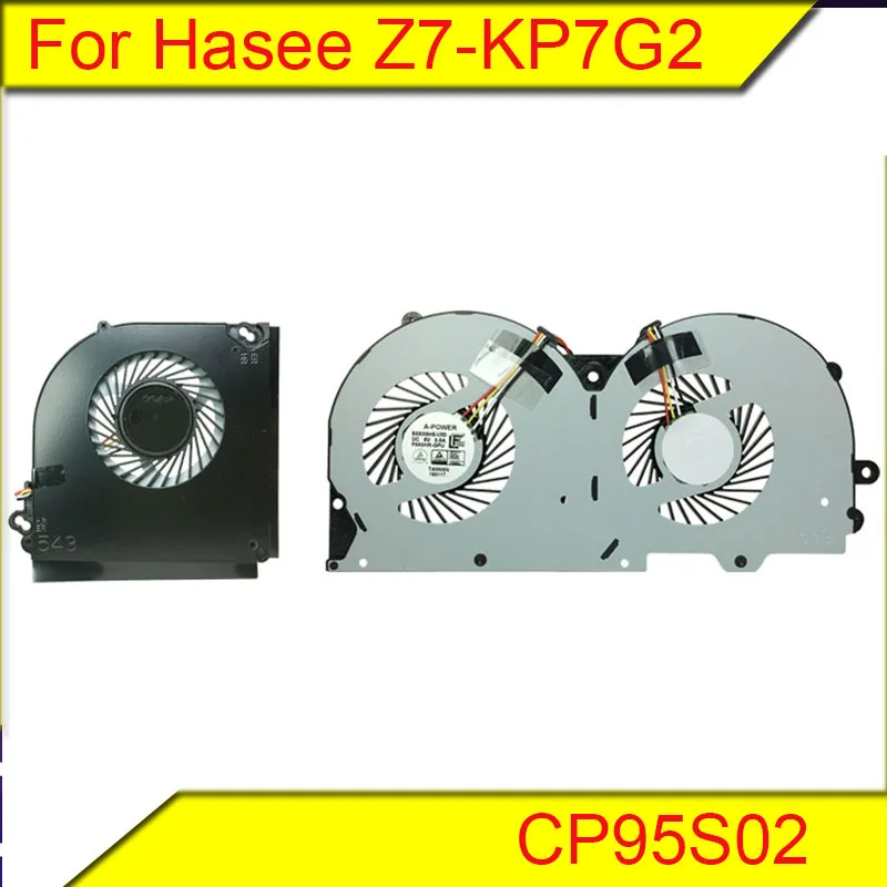 

Для Hasee Ares Z7-KP7G2 CP95S02, охлаждающий вентилятор, графический вентилятор ЦП