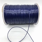 Плетеная веревка NavyBlue из искусственной кожи, 0,50,81,01,52 мм, для ожерелья, браслет Шамбала, для самостоятельного изготовления ювелирных изделий