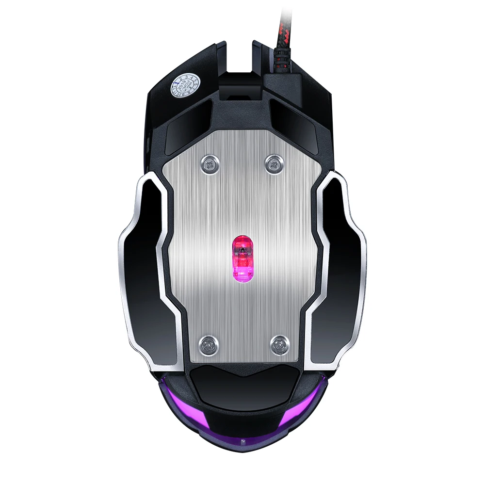 

Silent Ergonomic Wired USB Programmable Gaming Mouse 7 Color of Light 6 Button 3200DPI Mechanical Gaming Mice for Pro Gamer/LOL