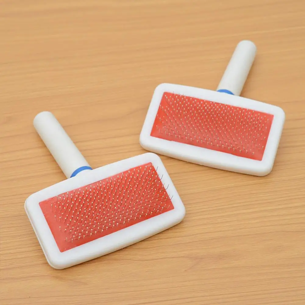 

Dense Needle Comb With Handle For Dog Hair Plastic Pet Hair Caring Comb Pet Supplies