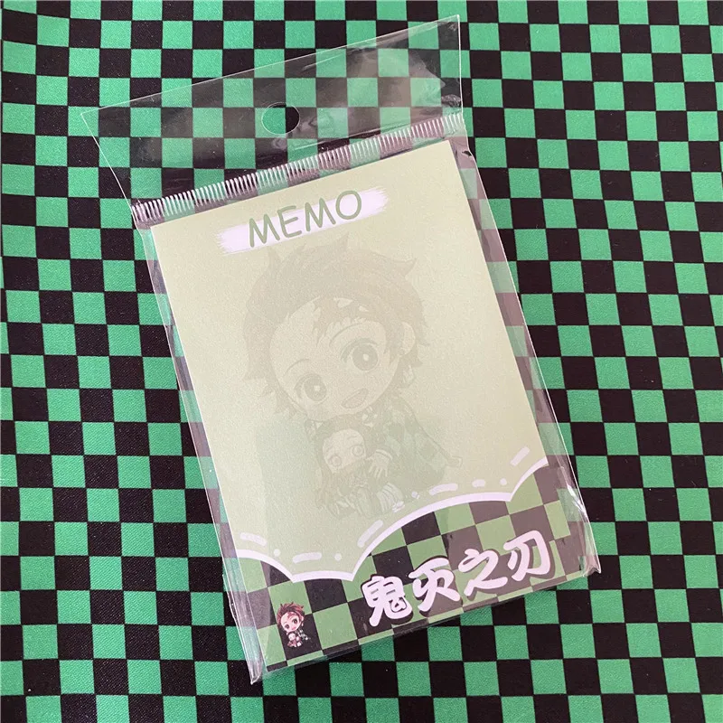 

Anime Demon Slayer Kimetsu No Yaiba Tanjirou Kamado Sticky Note Paper Sticker Stationery Sticky Note Paper Desktop Decoration