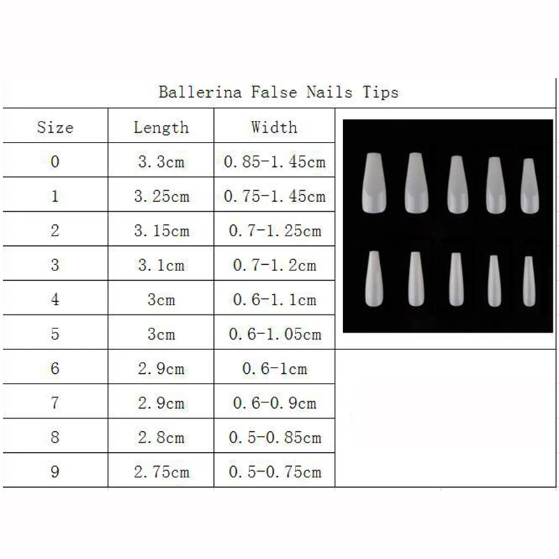 

100 pieces Box Candy Colors coffin false Nail Stickers Long Ballerina Color mixing False Nails Accessories Manicure Tools