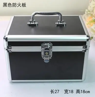 27 18 18cm Модный чехол для костюма, алюминиевая косметичка, чехол для косметики, высокое качество, большая емкость, косметичка, органайзер, чехол для хранения, чехол s - Цвет: 27 18 18cm