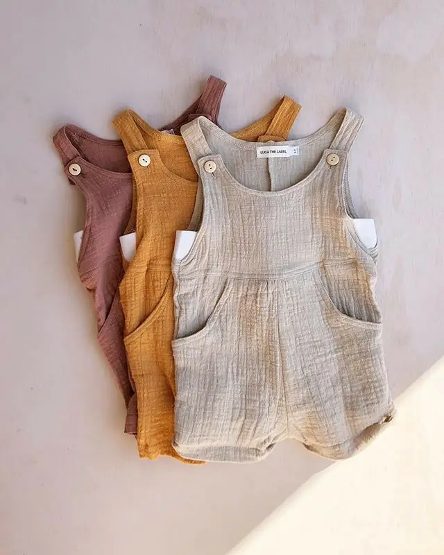 Летний женский комбинезон из хлопка|Ромперы| |