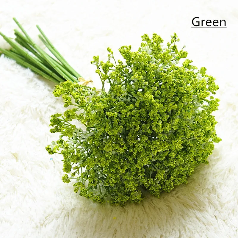 

Night Scent 30cm Artificial Baby Breath Flower Gypsophila Plastic Flower Plants Home Hotel Christmas Decor Wedding Bouquet Gift