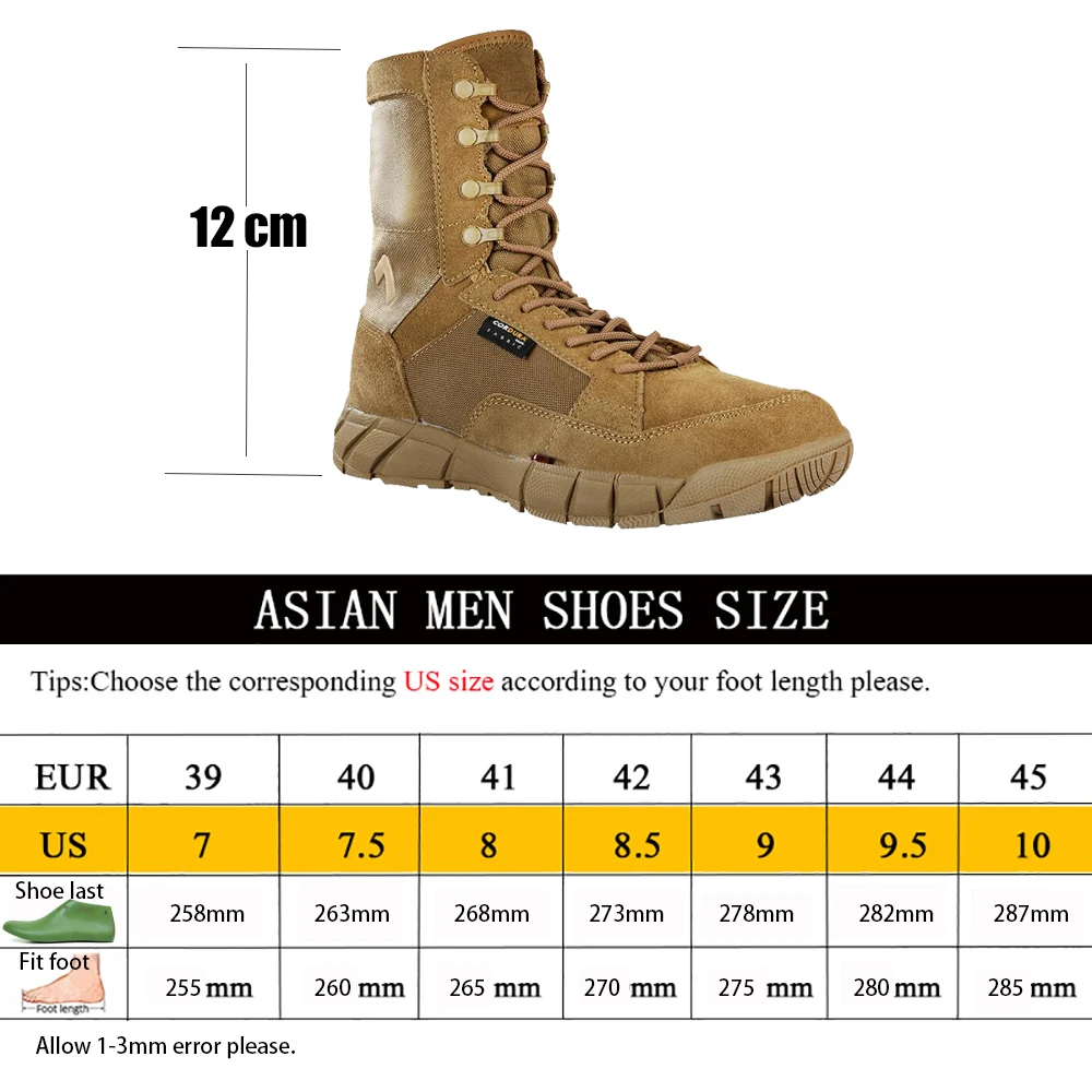

ANTARCTICA Trekking Hiking Shoes Men Army Military Tactical Combat Leather Work Sport Mountain Boots Waterproof Sneakers Women