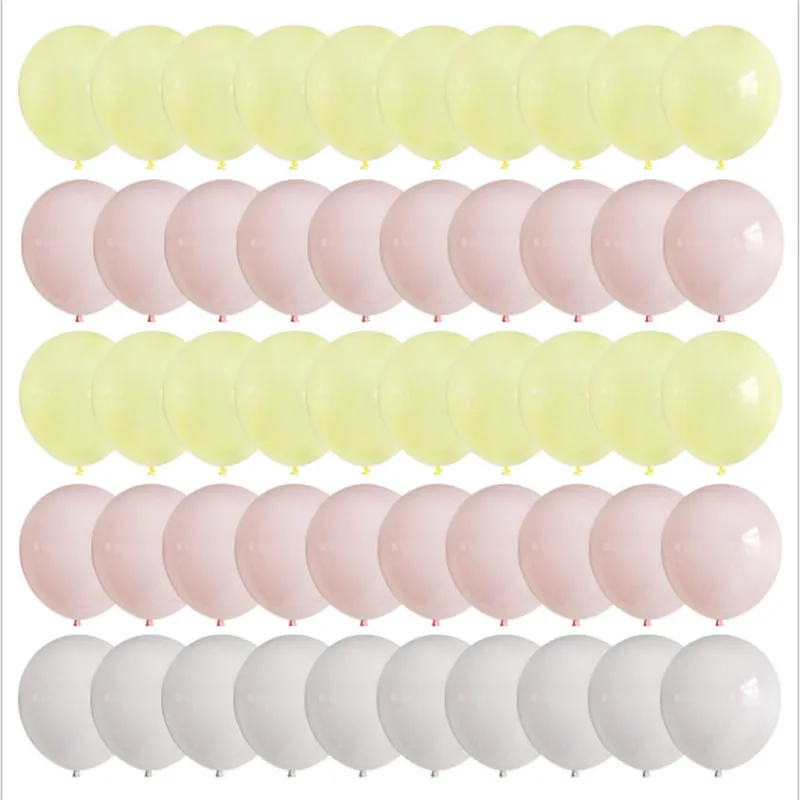 50 штук Лучшая Продажа латексные одноцветное Цвет макароны набор воздушных