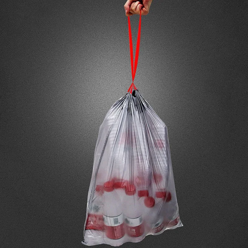 

150 Pcs Home Kitchen Bathroom Extra-Thick Plastic Drawstring Trash Bag Leakproof Strong Trash Bag 30 Gallon Garbage Bags