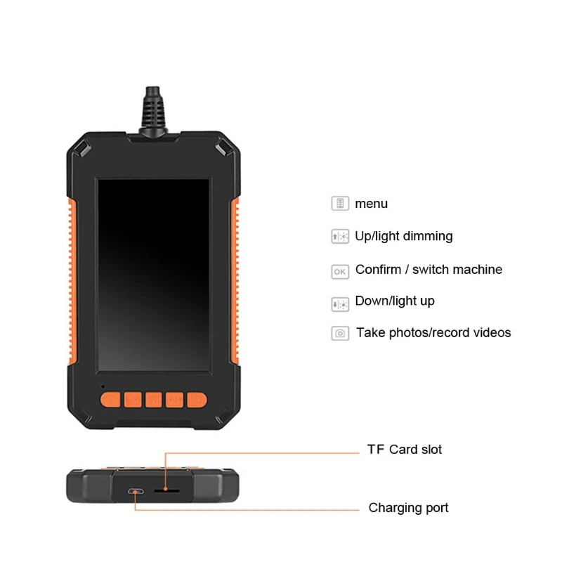 

2/5/10 Meters 4.3 Inch 1080P Waterproof Endoscope Camera Handheld LCD Endoscope