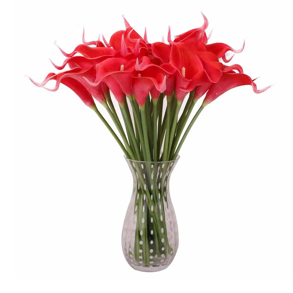 

10PCS Mini Calla Lily Simulation Flower Wedding Home wedding Photography Decoration Artificial Calla Lily Fake Flowers