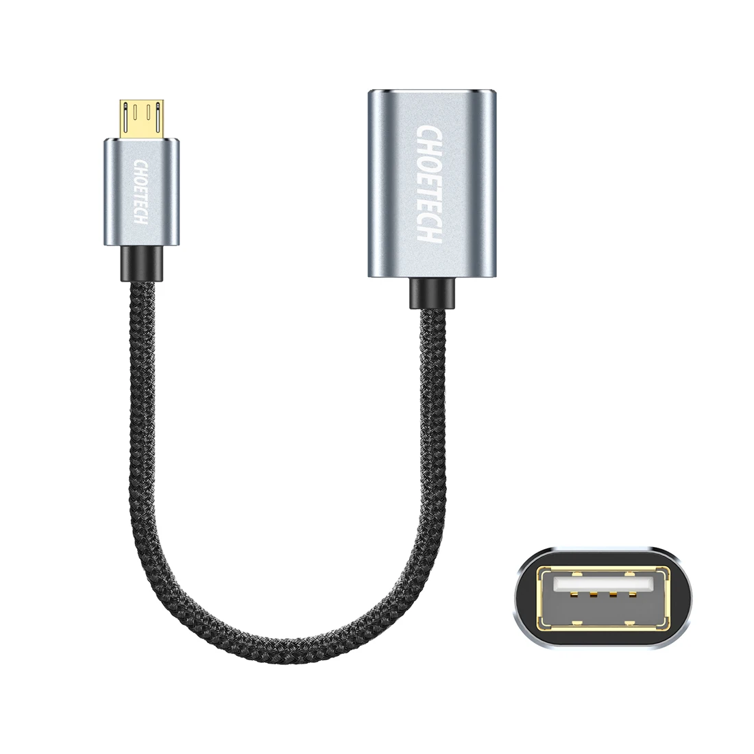 CHOETECH Micro USB 2,0 OTG Кабель-адаптер для samsung S6 Tablet Android USB разъем для Xiaomi Redmi Note Micro USB OTG адаптер